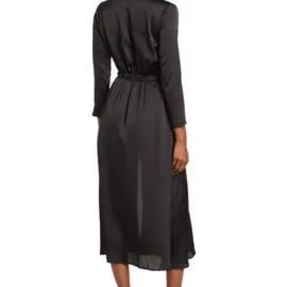 NSR Black Satin Midi Dress - Picture 3 of 8